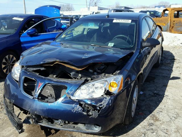 1G2ZF57B984244507 - 2008 PONTIAC G6 VALUE L BLUE photo 2