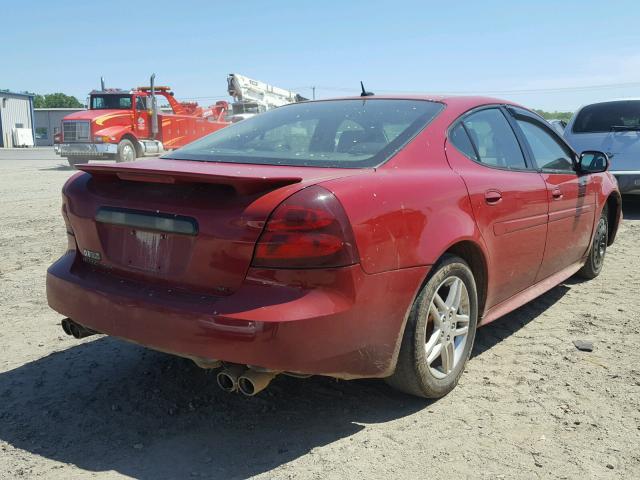 2G2WR554461302580 - 2006 PONTIAC GRAND PRIX RED photo 4