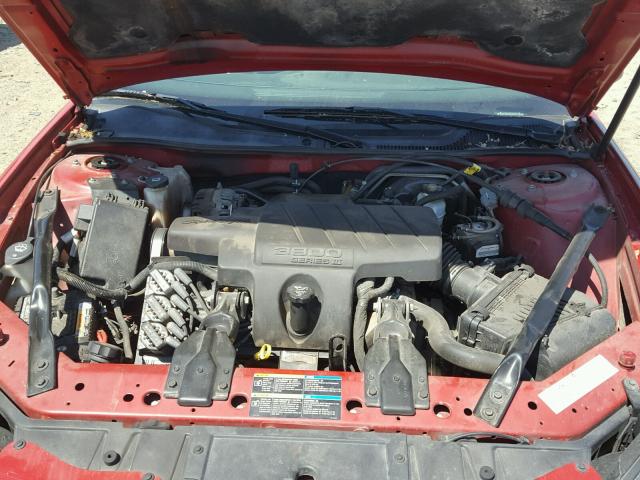 2G2WR554461302580 - 2006 PONTIAC GRAND PRIX RED photo 7