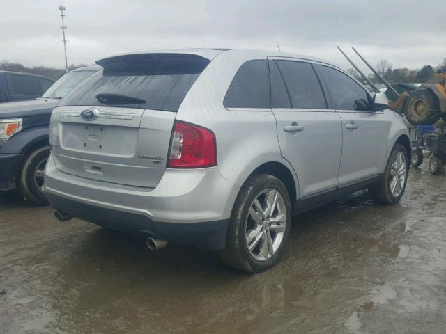 2FMDK4KC5BBA29016 - 2011 FORD EDGE LIMIT SILVER photo 4