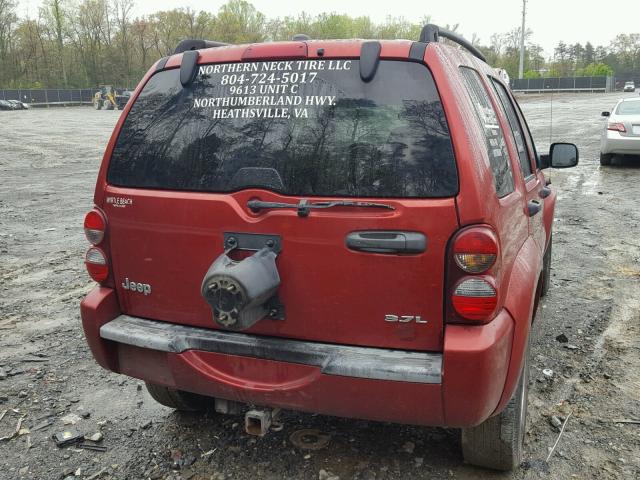 1J4GK38KX5W645950 - 2005 JEEP LIBERTY RE RED photo 4