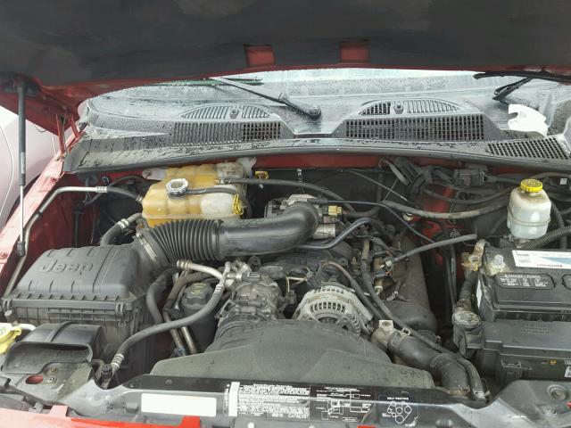 1J4GK38KX5W645950 - 2005 JEEP LIBERTY RE RED photo 7