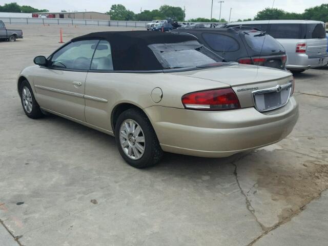 1C3EL65R75N704234 - 2005 CHRYSLER SEBRING LI TAN photo 3