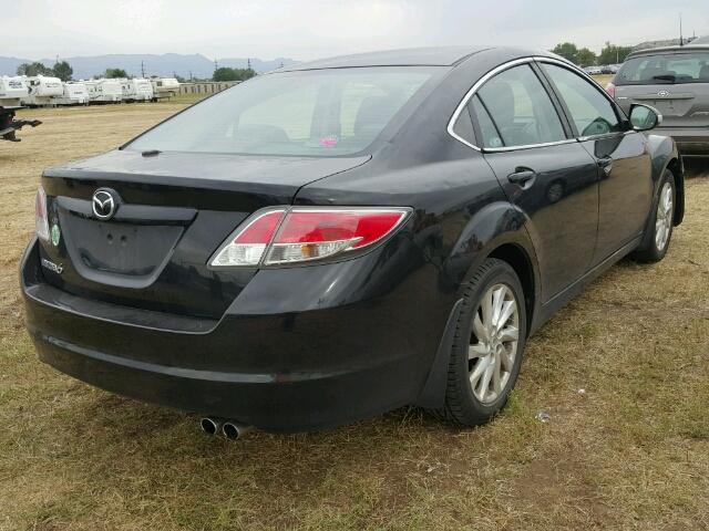 1YVHZ8EH7C5M15839 - 2012 MAZDA 6 I BLACK photo 4