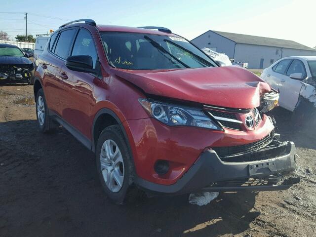 2T3ZFREV8EW087681 - 2014 TOYOTA RAV4 LE RED photo 1