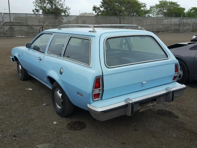 4R12Y178003 - 1974 FORD PINTO BLUE photo 3