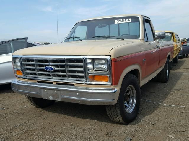 1FTCF10Y9DPA98983 - 1983 FORD F100 TWO TONE photo 2