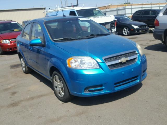KL1TD56E39B390652 - 2009 CHEVROLET AVEO LS TEAL photo 1