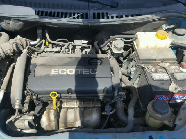 KL1TD56E39B390652 - 2009 CHEVROLET AVEO LS TEAL photo 7