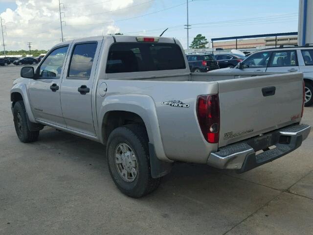 1GTDS136758228927 - 2005 GMC CANYON SILVER photo 3