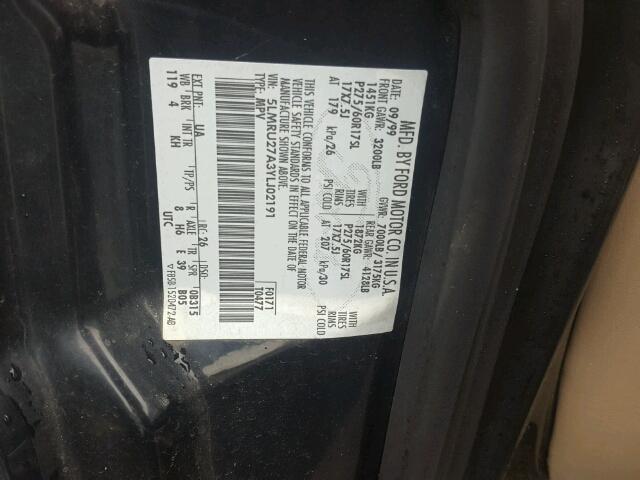 5LMRU27A3YLJ02191 - 2000 LINCOLN NAVIGATOR 黑色 照片 10