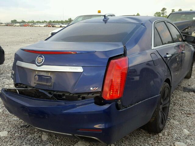 1G6AV5S86E0182691 - 2014 CADILLAC CTS VSPORT BLUE photo 4