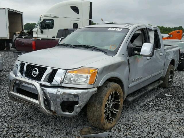 1N6BA0ED4BN301777 - 2011 NISSAN TITAN S/SV SILVER photo 2