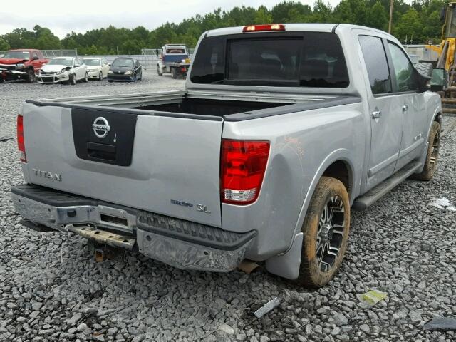 1N6BA0ED4BN301777 - 2011 NISSAN TITAN S/SV SILVER photo 4