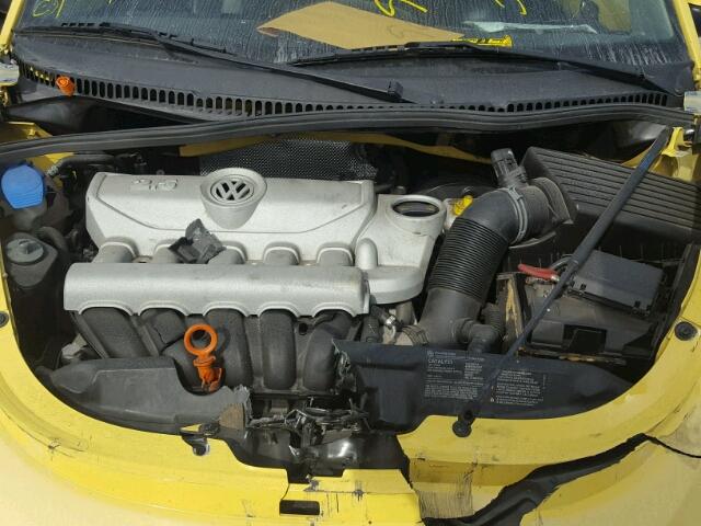 3VWRG31C08M501747 - 2008 VOLKSWAGEN NEW BEETLE ყვითელი ფოტო 7