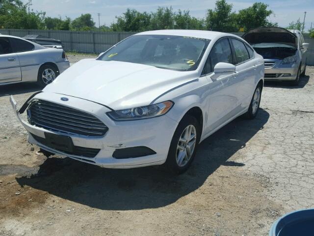 3FA6P0HD3ER157578 - 2014 FORD FUSION SE WHITE photo 2