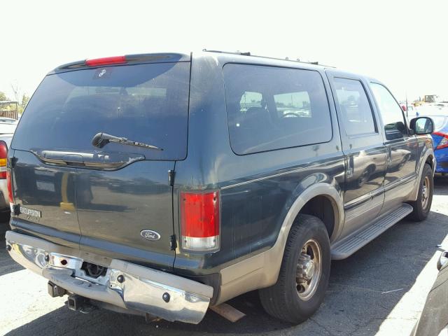 1FMNU42S5YEE16006 - 2000 FORD EXCURSION GREEN photo 4