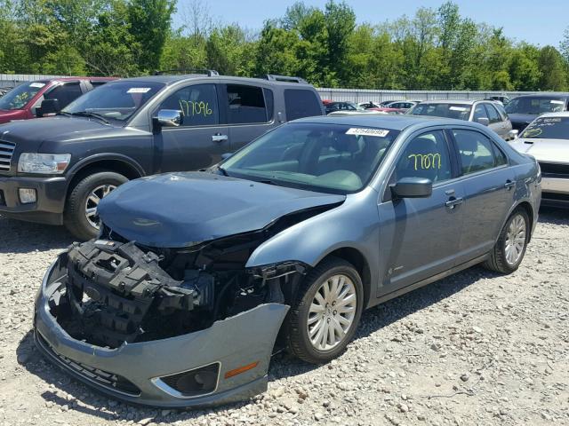 3FADP0L37BR249861 - 2011 FORD FUSION HYB BLUE photo 2