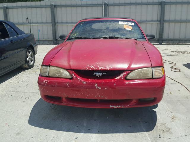 1FALP45T4SF173688 - 1995 FORD MUSTANG GT RED photo 10