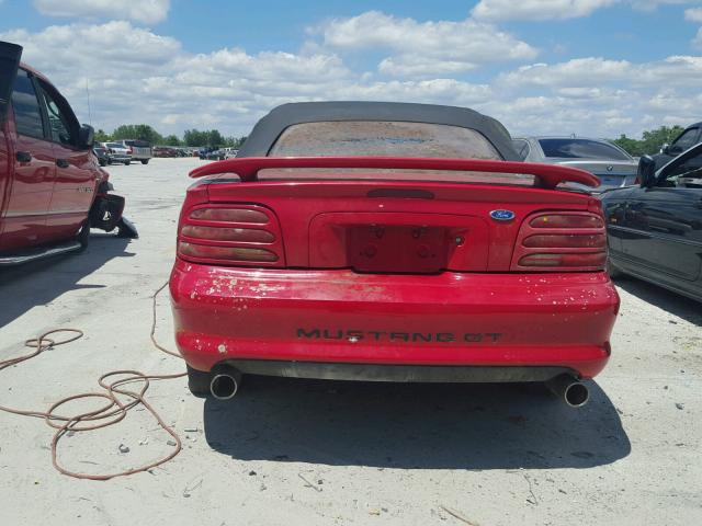 1FALP45T4SF173688 - 1995 FORD MUSTANG GT RED photo 9
