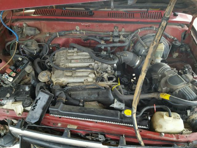 JT4VN01D8P2013215 - 1993 TOYOTA PICKUP 1/2 RED photo 7