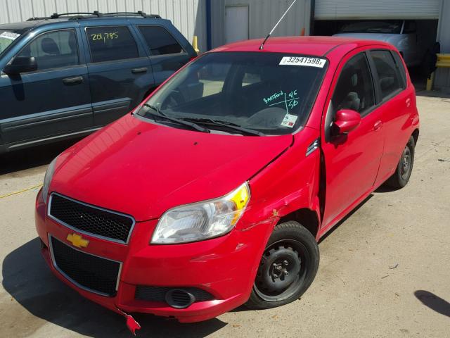 KL1TD6DE6BB148503 - 2011 CHEVROLET AVEO LS RED photo 2
