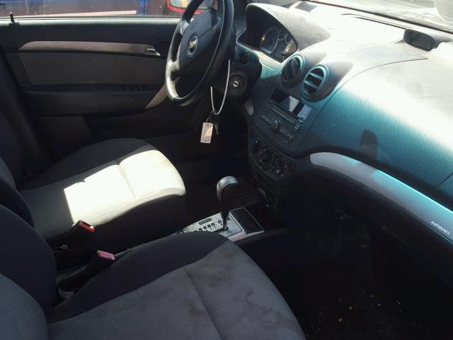 KL1TD6DE6BB148503 - 2011 CHEVROLET AVEO LS RED photo 5