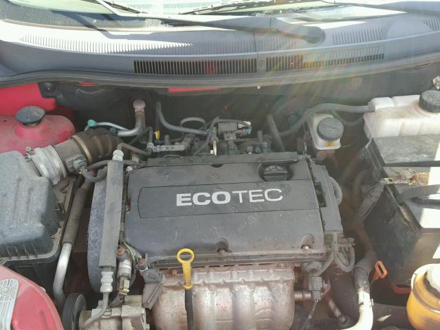 KL1TD6DE6BB148503 - 2011 CHEVROLET AVEO LS RED photo 7