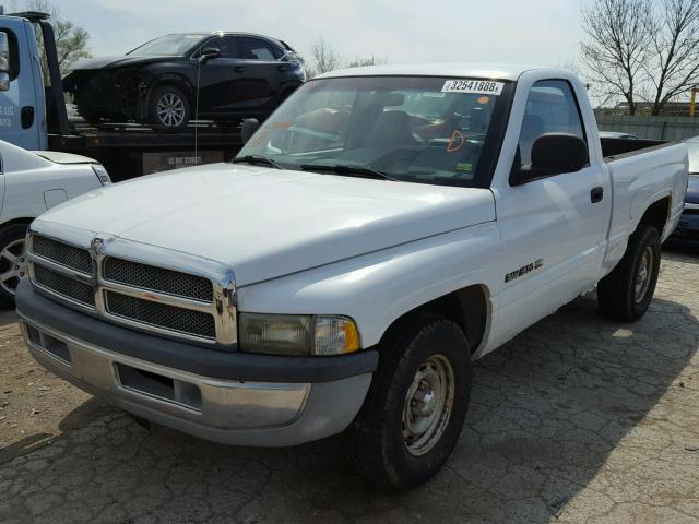 1B7HC16X51S330808 - 2001 DODGE RAM 1500 WHITE photo 2