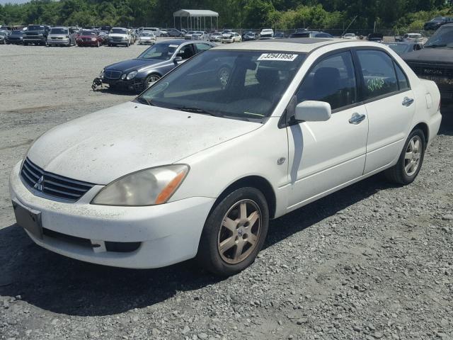 JA3AJ26E46U053722 - 2006 MITSUBISHI LANCER ES WHITE photo 2