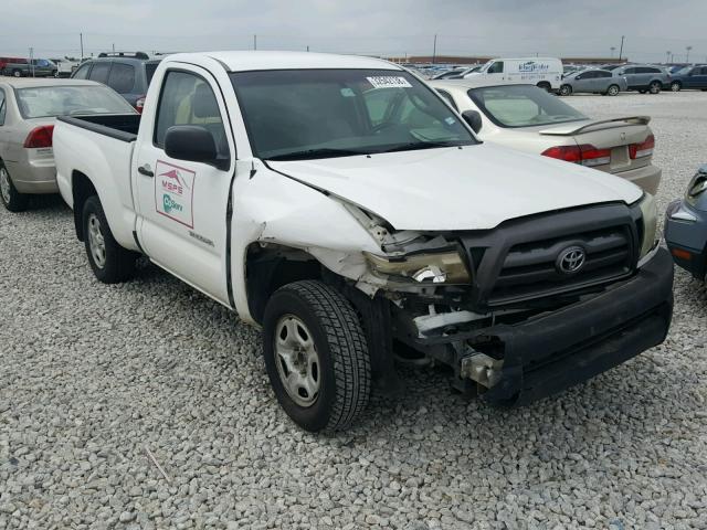 5TENX4CN4AZ722539 - 2010 TOYOTA TACOMA WHITE photo 1