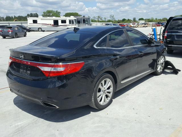 KMHFG4JG2DA263384 - 2013 HYUNDAI AZERA BLACK photo 4