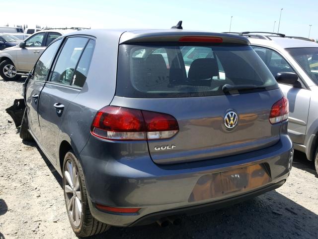 WVWDB7AJXCW289580 - 2012 VOLKSWAGEN GOLF 灰色 照片 3