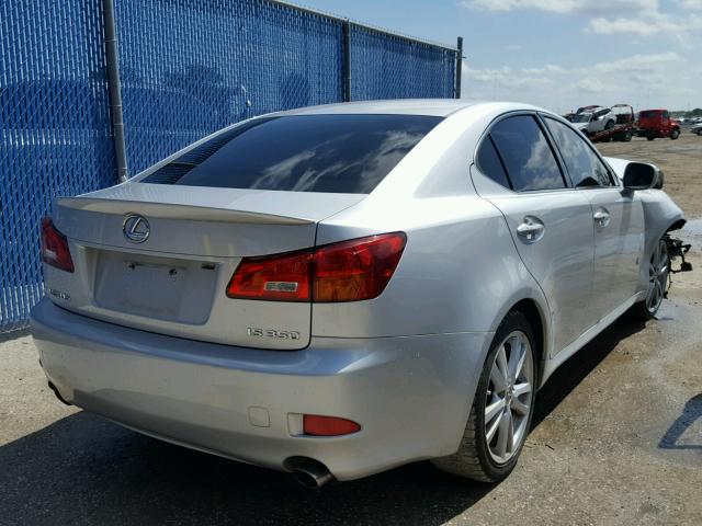 JTHBE262065009550 - 2006 LEXUS IS 350 SILVER photo 4