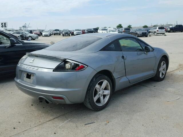 4A3AK24F19E026161 - 2009 MITSUBISHI ECLIPSE GRAY photo 4