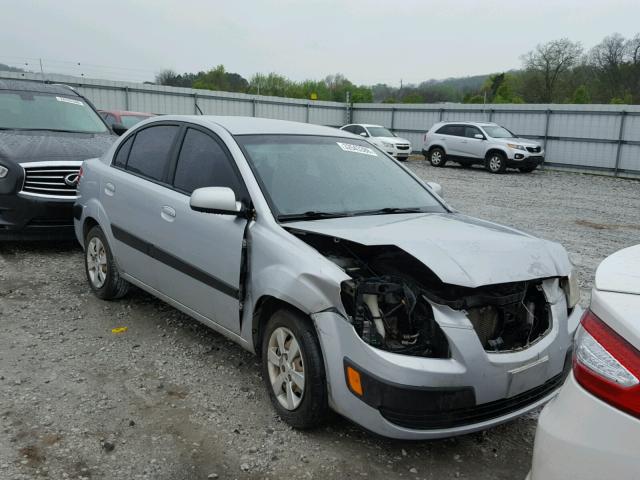 KNADE123276240199 - 2007 KIA RIO BASE SILVER photo 1