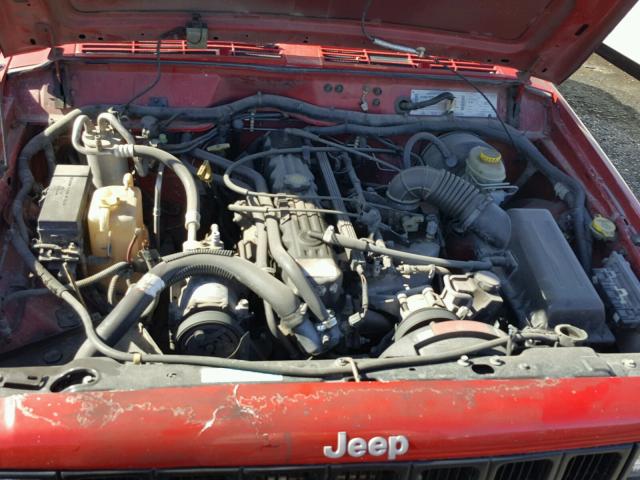 1J4FT48S9YL235385 - 2000 JEEP CHEROKEE S RED photo 7