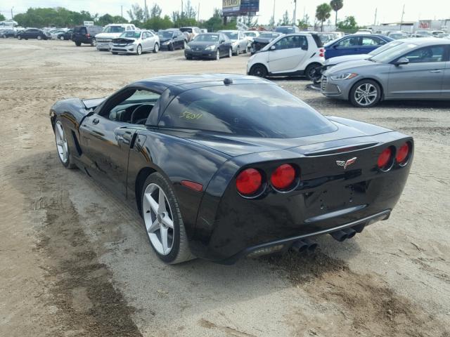 1G1YY24U655121638 - 2005 CHEVROLET CORVETTE BLACK photo 3