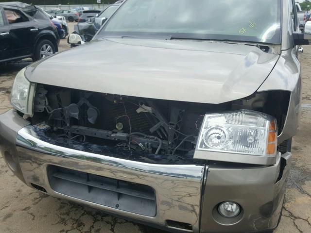 5N1AA08A56N709402 - 2006 NISSAN ARMADA SE BROWN photo 9