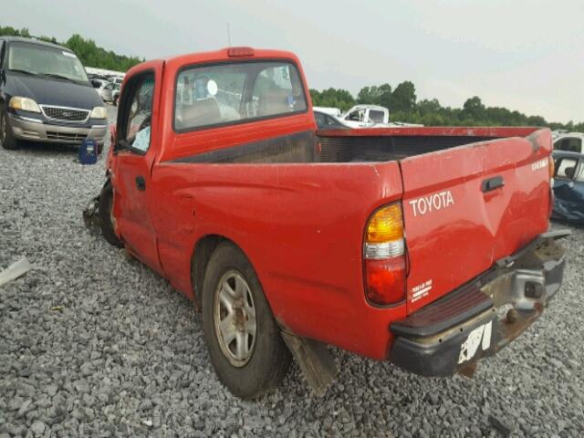 5TENL42N83Z151914 - 2003 TOYOTA TACOMA RED photo 3
