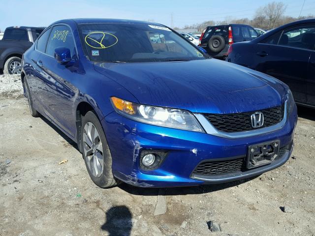 1HGCT1B89EA002345 - 2014 HONDA ACCORD EXL BLUE photo 1