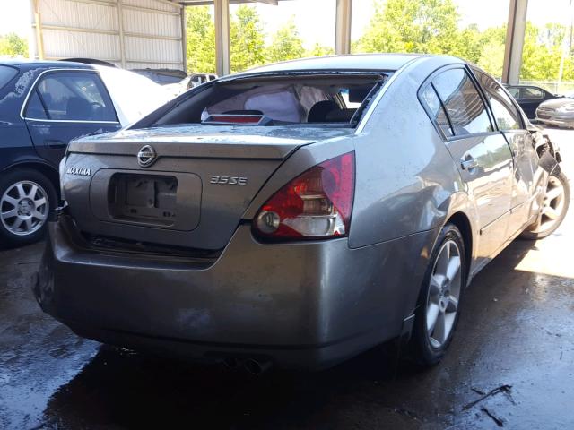 1N4BA41E14C842850 - 2004 NISSAN MAXIMA SE GRAY photo 4