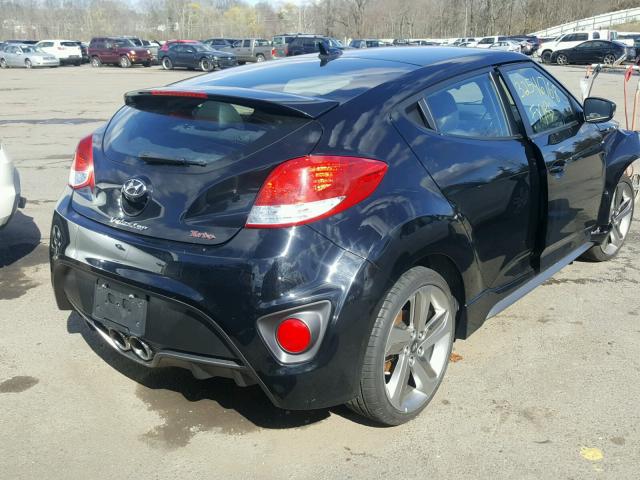 KMHTC6AE1FU229155 - 2015 HYUNDAI VELOSTER T BLACK photo 4