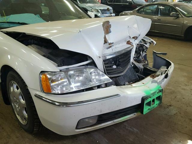 JH4KA9659YC010385 - 2000 ACURA 3.5RL WHITE photo 9