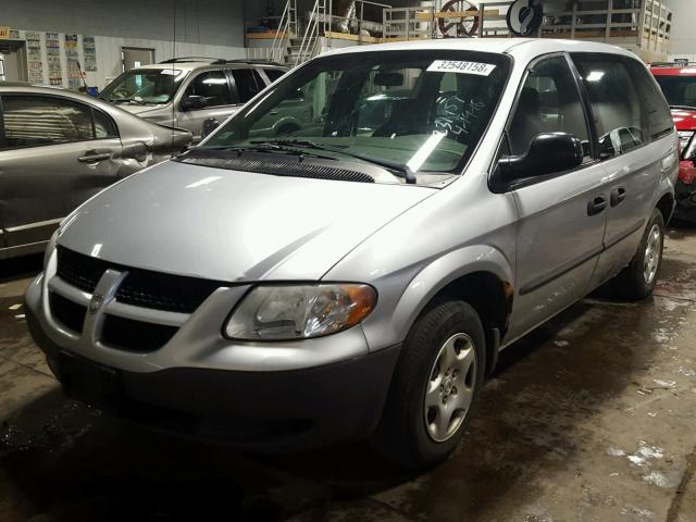 1B4GP25312B634253 - 2002 DODGE CARAVAN SE GRAY photo 2