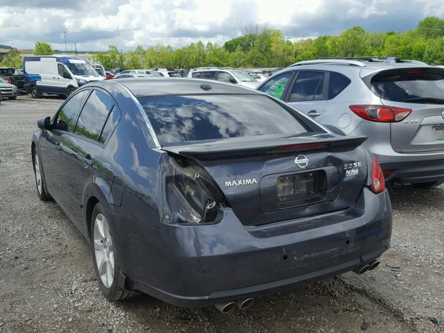 1N4BA41E68C805296 - 2008 NISSAN MAXIMA SE GRAY photo 3