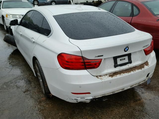 WBA4F9C58HG440205 - 2017 BMW 430XI GRAN WHITE photo 3