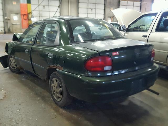 2C1MR522XX6700982 - 1999 CHEVROLET METRO LSI GREEN photo 3