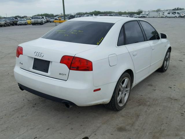 WAUAF78E57A132197 - 2007 AUDI A4 2 WHITE photo 4