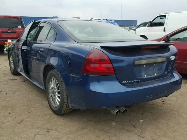 2G2WS542441371948 - 2004 PONTIAC GRAND PRIX Mavi foto 3